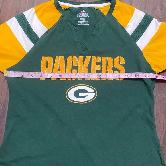 Majestic Packers Green and Gold Tee - Picture 4 of 7